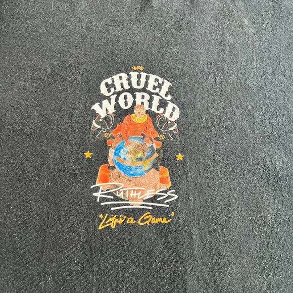NovaMen men’s size Size XL Cruel World Graphic T Shirt 100% cotton - Picture 5 of 6